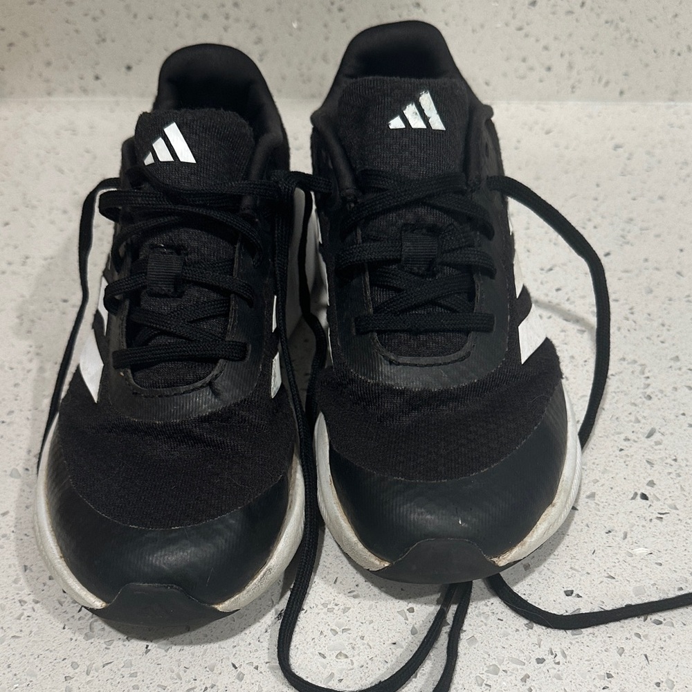 Adidas Kids Black and White Sneakers